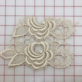 Applique - Ivory  Embroidered Vintage Dyeable Close-Out Only One Left!